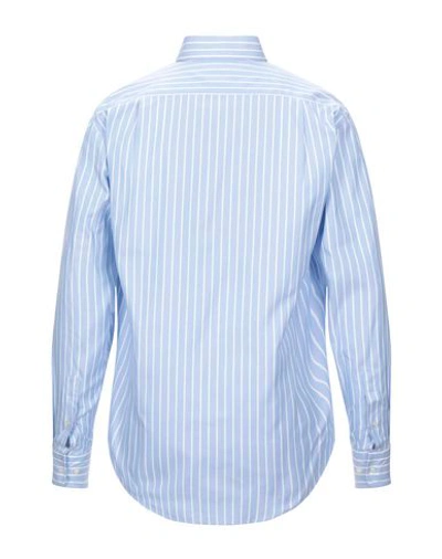 Shop Addiction Striped Shirt In Sky Blue