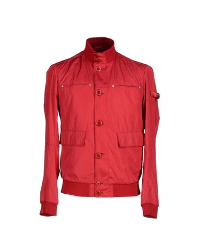 Shop Peuterey Man Jacket Red Size 38 Polyester