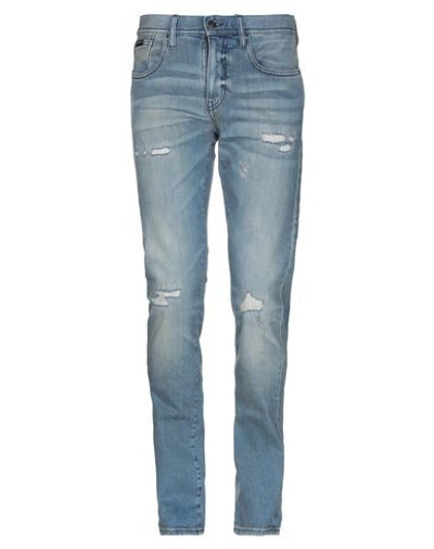 Shop Armani Exchange Man Jeans Blue Size 29 Cotton, Elastane