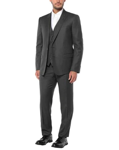 Shop Dolce & Gabbana Man Suit Grey Size 42 Virgin Wool