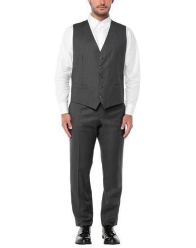 Shop Dolce & Gabbana Man Suit Grey Size 42 Virgin Wool