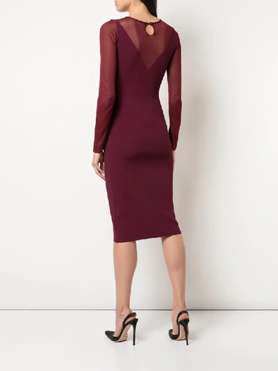 Shop Altuzarra Masako Knit Dress In Purple