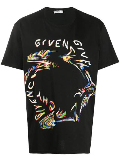 Shop Givenchy Logo-print Mirage T-shirt In Black