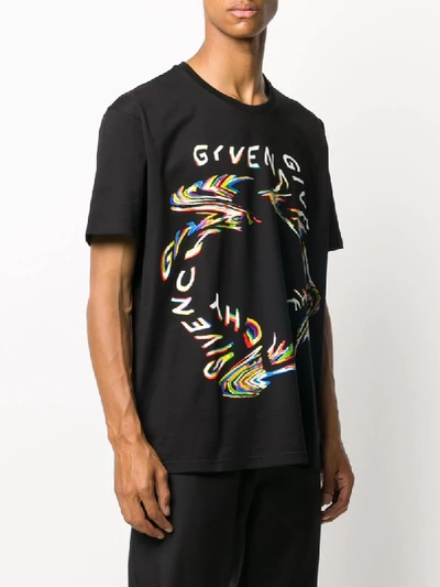 Shop Givenchy Logo-print Mirage T-shirt In Black