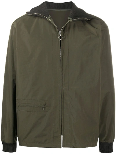 Shop Anglozine Moseley Zip-up Bomber Jacket In Green