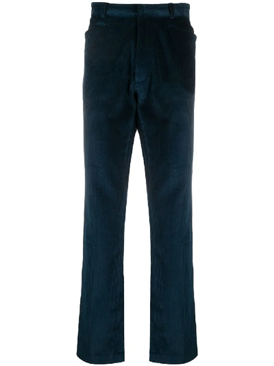 Shop Anglozine Corduroy Trousers In Blue