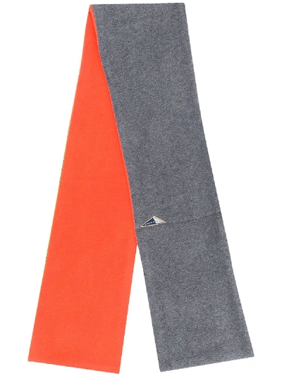 Shop Anglozine Chisnall Reversible Scarf In Grey