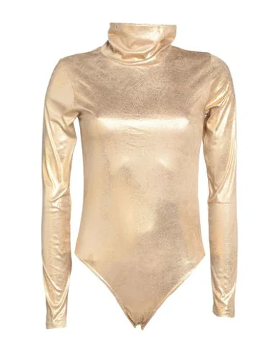 Shop Jijil Woman T-shirt Gold Size 8 Polyester