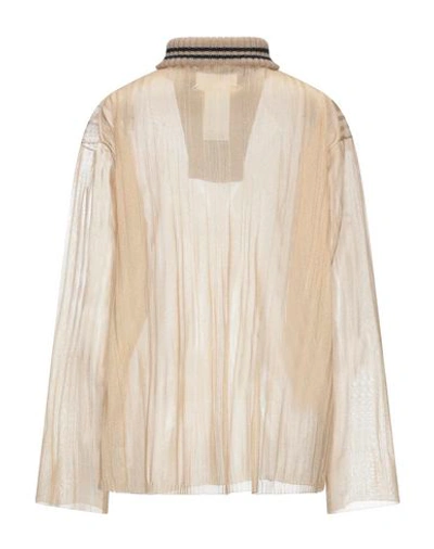 Shop Maison Margiela Turtleneck In Sand