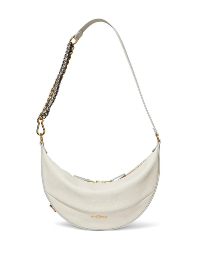 Shop Marc Jacobs The Mini Eclipse Leather Clutch In Beige