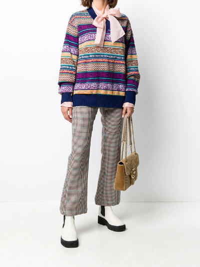 Shop M Missoni Cotton Sweater In Multicolor
