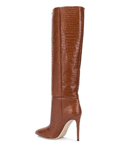 Shop Paris Texas Leather Boots In Brown