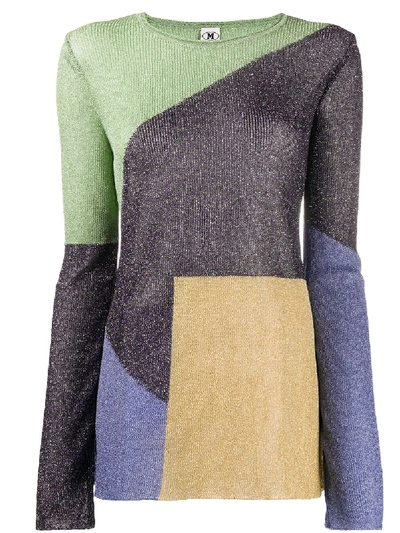 Shop M Missoni Colorblock Sweater In Multicolor