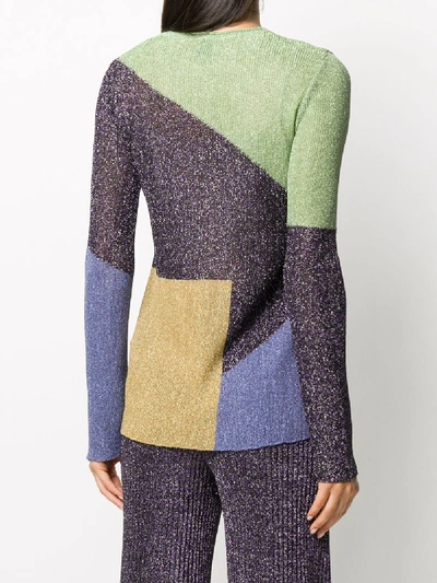 Shop M Missoni Colorblock Sweater In Multicolor