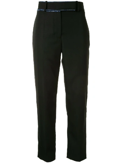 Shop Haider Ackermann Embellished Waistband Trousers In Black