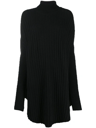 Shop Mm6 Maison Margiela Oversize Turtleneck Top In Black