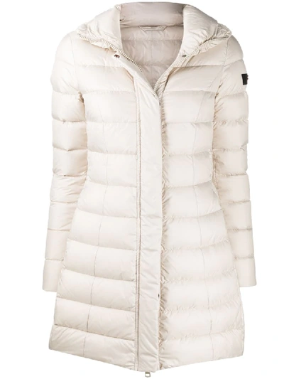 Peuterey Mid-length Puffer Coat In Neutrals
