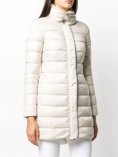 Peuterey Mid-length Puffer Coat In Neutrals
