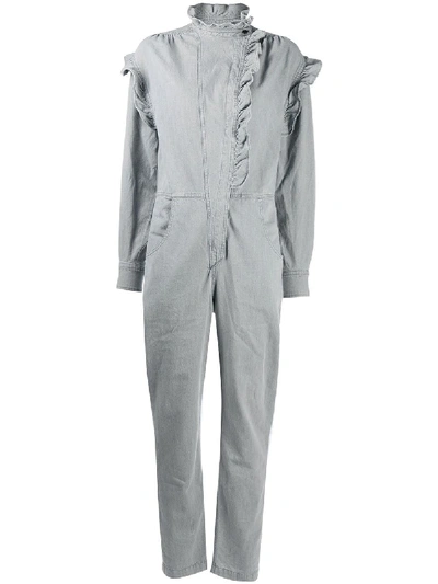 Shop Isabel Marant Étoile Gayle Cotton All-in-one In Grey