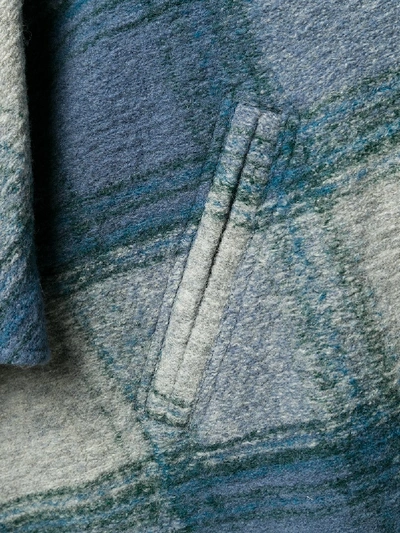 Shop Isabel Marant Étoile Gabin Wool Blanket Coat In Blue