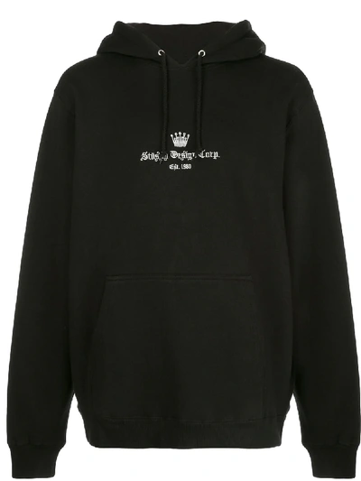 Shop Stussy Old English App. Hoodie In Black