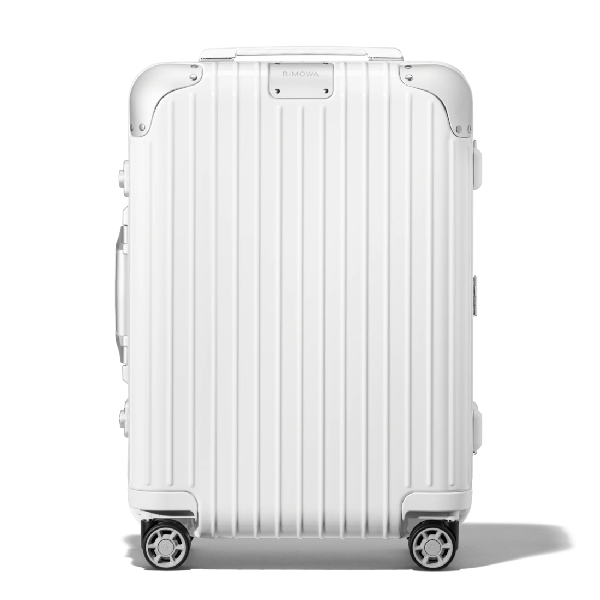 white suitcase