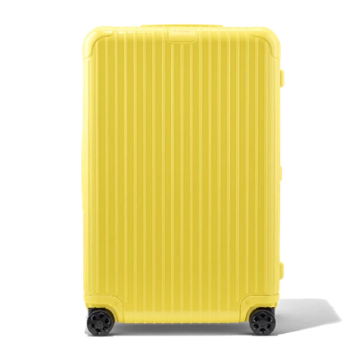 Shop Rimowa Essential Check-in L Suitcase In Saffron Yellow - Polycarbonate - 30,6x20,5x11,1