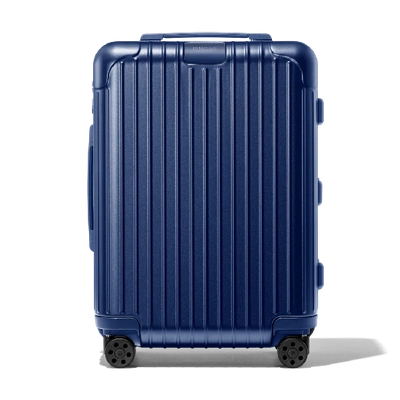 Shop Rimowa Essential Cabin S Carry-on Suitcase In Matte Blue - Polycarbonate - 21,7x15,8x7,9