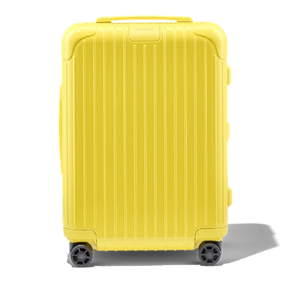 Shop Rimowa Essential Cabin Carry-on Suitcase In Saffron Yellow - Polycarbonate - 21,7x15,8x9,1