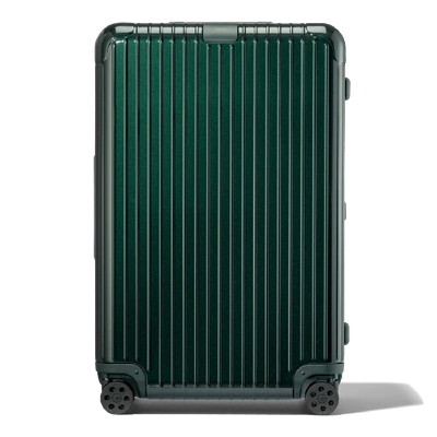 Shop Rimowa Essential Check-in L Suitcase In Green - Polycarbonate - 30,6x20,5x11,1