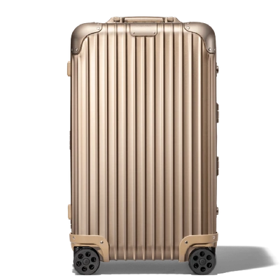 Shop Rimowa Original Trunk S Suitcase In Titanium - Aluminum - 25,6x15,35x13,4