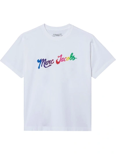 Shop Marc Jacobs The Rainbow Disco Logo T-shirt In 111
