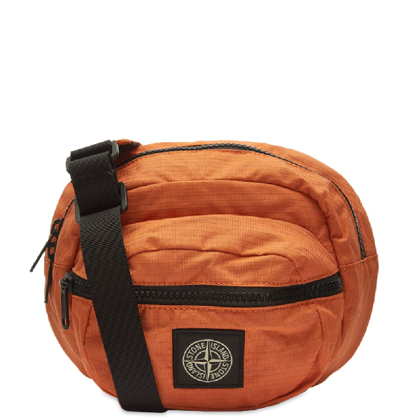 stone island bum bag orange