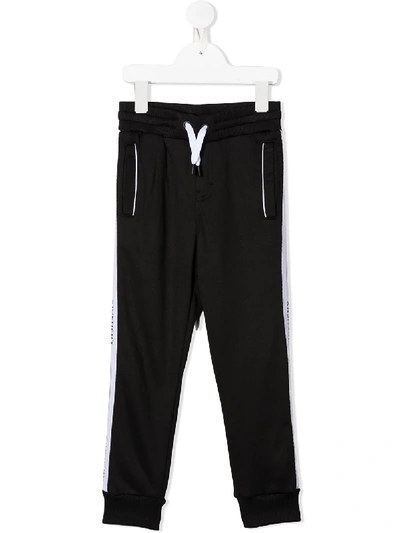 Shop Givenchy Branded Track Pants In Black