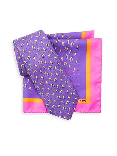 Shop Etro 2-piece Silk Tie & Pocket Square Box Set