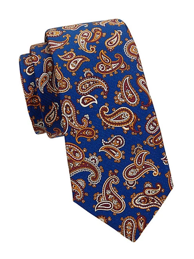 Shop Kiton Paisley Silk Tie