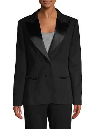 Shop Lanvin Peak-lapel Wool Blazer