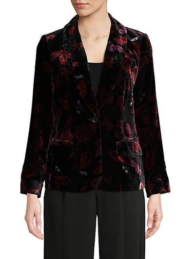 Shop Diane Von Furstenberg Mikki Velvet Shawl Collar Jacket