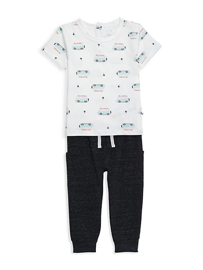 Shop Petit Lem Baby Boy's 2-piece Van T-shirt & Sweatpants Set
