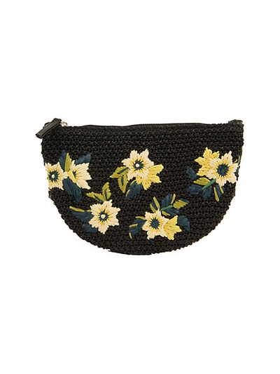 Shop Sam Edelman Darcy Floral Embroidered Straw Bag