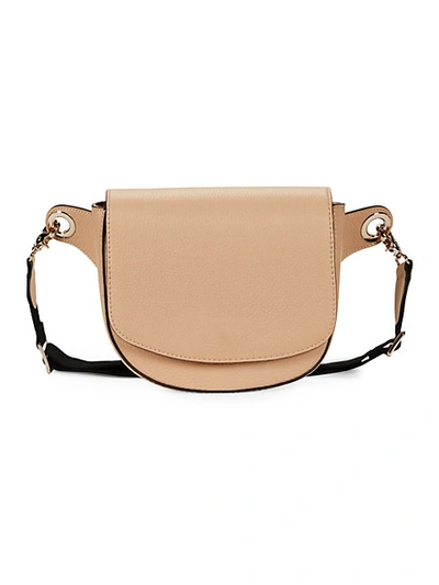 Shop Saks Fifth Avenue Pebbled Leather Saddle Belt Bag