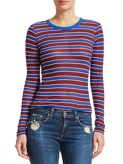 Shop Rag & Bone Avery Striped Cashmere-blend Shirt
