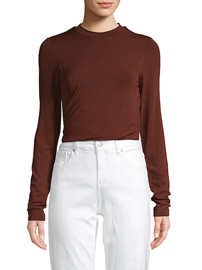 Shop Alexander Wang T Crewneck Long-sleeve Top