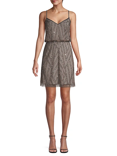 Shop Adrianna Papell Embellished Blouson Dress