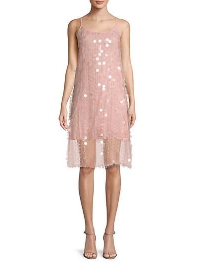 Shop Avantlook Embellished Lace Shift Dress