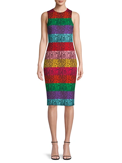 Shop Alice And Olivia Colorblock Sheath Dress