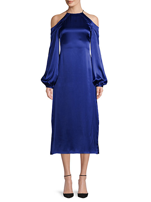 silk halter dress