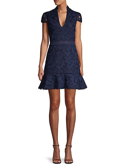 Shop Alice And Olivia Butterfly Lace Mini Dress