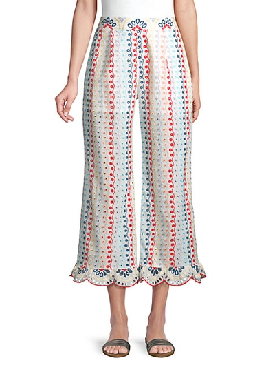 Shop Red Carter Eyelet Cropped Cover-up Pants