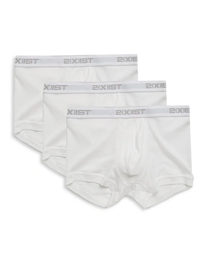 Shop 2(x)ist Cotton Elasticized Waist Trunks- Set Of 3